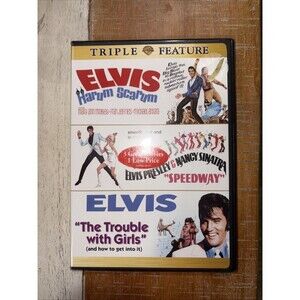 Elvis DVD Triple Feature Harum Scarum Speedway The Trouble With Girls New Sealed
